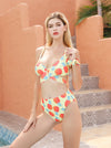 Women Allover Graphic Bandage Bikini Set